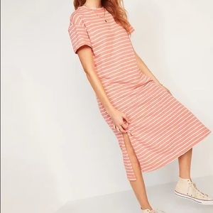 Old Navy Striped High low midi dress